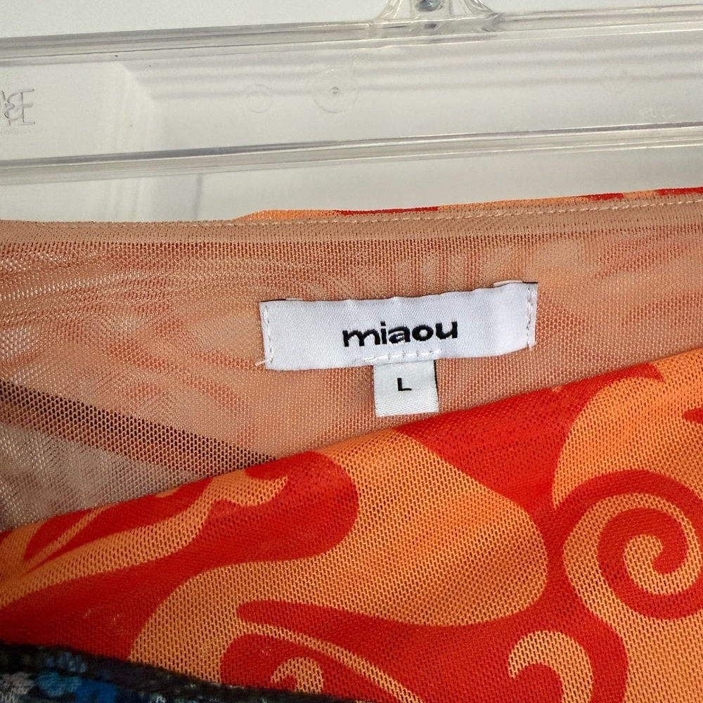 SOLD NOT FOR SALE Miaou Moni Midi Skirt Paloma Elsesser Collab Printed Rare - Picture 3 of 9
